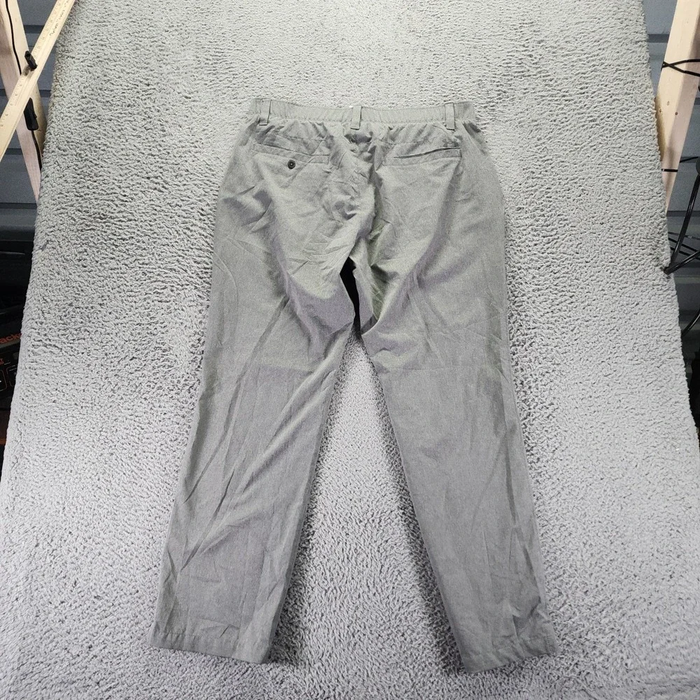 Under Armour Pant Men 38x32 Gray Polyester Golf Straight Loose Sport Performance